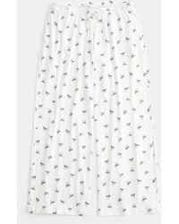 Hollister - Cozy Ribbed Wide-leg Pants - Lyst