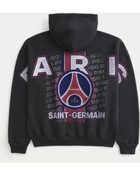 Hollister - Paris Saint-germain F.c. Graphic Zip-up Hoodie - Lyst
