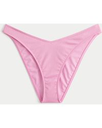 Hollister - Rib Cheeky Bikini Bottom - Lyst