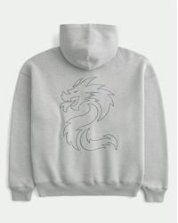 Hollister - Kastiger Hoodie mit Toyota Supra-Grafik und Reißverschluss - Lyst