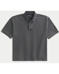 Hollister - Boxy Crop Washed Polo - Lyst