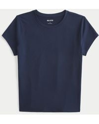 Hollister - Seamless Fabric Crew Baby Tee - Lyst