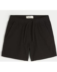 Hollister - Mid-thigh Linen-blend Pull-on Shorts - Lyst