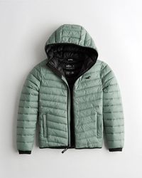 hollister lightweight down puffer jacket