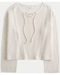 Hollister - Stitchy V-neck Sweater - Lyst