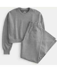 Hollister - Sweatshirt & Wide-leg Sweatpants Bundle - Lyst