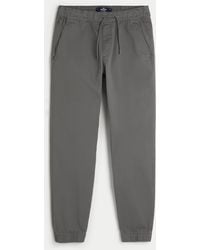 Hollister - Relaxed Twill Joggers - Lyst