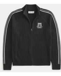 Hollister - Relaxed Zip-up Soccer Emblem Sweater - Lyst