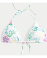 Hollister - Rib Multi-way Triangle Bikini Top - Lyst