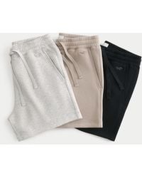 Hollister - Mid-thigh Fleece Icon Shorts 3-pack - Lyst