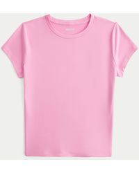 Hollister - Seamless Fabric Crew Baby Tee - Lyst