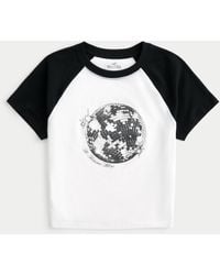 Hollister - Disco Ball Graphic Baby Tee - Lyst
