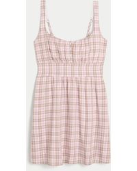Hollister - Scoop Babydoll Mini Dress - Lyst
