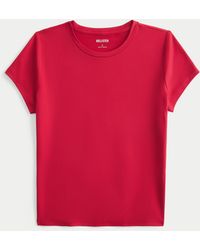 Hollister - Seamless Fabric Crew Baby Tee - Lyst
