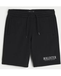 Hollister - Fleece Logo Graphic Shorts 9" - Lyst