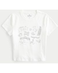 Hollister - Baby-Tee mit Welcome to Italy-Grafik - Lyst
