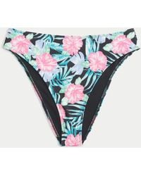 Hollister - Curvy High-leg High-waist Ribbed Cheeky Bikini Bottom - Lyst