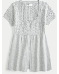 Hollister - Short-sleeve Flyaway Babydoll Top - Lyst