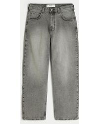 Hollister - Grey Skater Baggy Jeans - Lyst