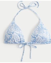 Hollister - Rib Multi-way Triangle Bikini Top - Lyst