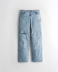 Hollister Low Rise Baggy Jeans - Blau