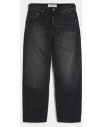 Hollister - Washed Black Graphic Skater Baggy Jeans - Lyst