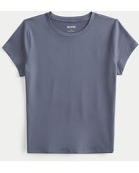 Hollister - Seamless Fabric Crew Baby Tee - Lyst