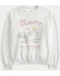 Hollister - Easy Gatlinburg Graphic Crew Sweatshirt - Lyst