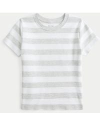 Hollister - 100% Cotton Crew Baby Tee - Lyst