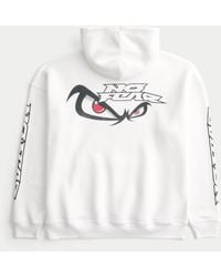 Hollister - Baggy No Fear Graphic Hoodie - Lyst