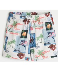 Hollister - Mid-thigh Swim Trunks - Lyst