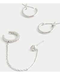 Hollister - Hoop & Cuff Earring 2-pack - Lyst
