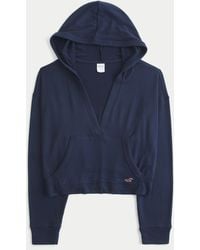 Hollister - Always Cozy V-neck Hoodie - Lyst