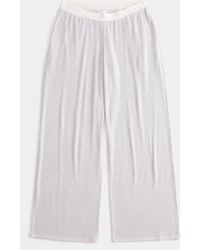 Hollister - Always Cozy Rib Wide-leg Pants - Lyst