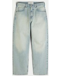 Hollister - Light Wash Skater Baggy Jeans - Lyst