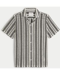 Hollister - Short-sleeve Lace + Crochet-style Shirt - Lyst