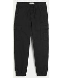Hollister - Relaxed Twill Cargo Joggers - Lyst