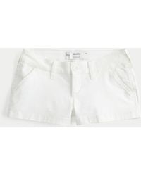 Hollister - Twill Shortie Shorts - Lyst