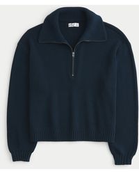 Hollister - Oversized Half-zip Sweater - Lyst