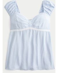 Hollister - Cinch Bust Babydoll Top - Lyst