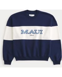 Hollister - Baggy Cinch Maui Graphic Crew Sweatshirt - Lyst