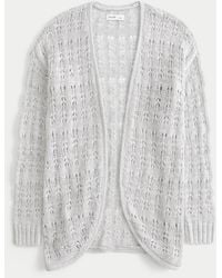 Hollister - Long-length No-close Cardigan - Lyst