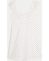 Hollister - Cap Sleeve Button Shirt Dress - Lyst