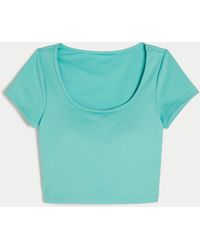 Hollister - Gilly Hicks Active Recharge Wide-neck T-shirt - Lyst