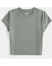 Hollister - Soft Stretch Seamless Fabric Baby Tee - Lyst