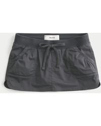 Hollister - Hollister Remi Poplin Micro Mini Skort - Lyst