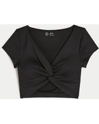 Hollister - Gilly Hicks Active Recharge Knot-front Top - Lyst