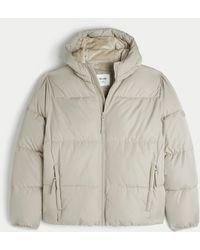 Hollister - Faux Fur-lined Puffer Jacket - Lyst