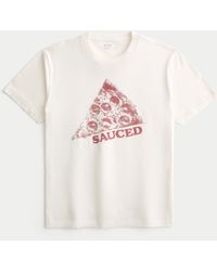Hollister - Relaxed Pizza Graphic Tee - Lyst