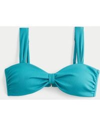 Hollister - Rib Sweetheart Scoop Bikini Top - Lyst